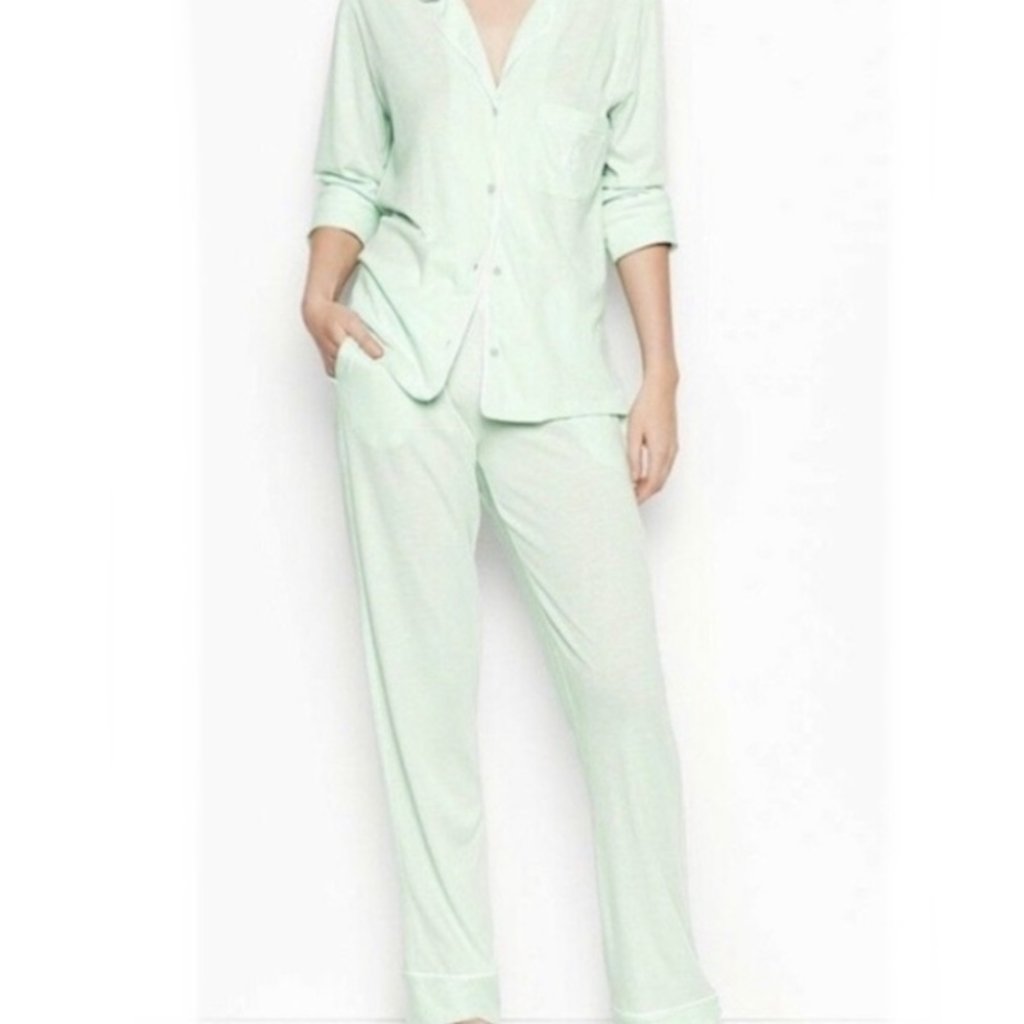 New 2 Piece Set Victoria's Secret The Sleepover Knit Pj Small Soft Cotton